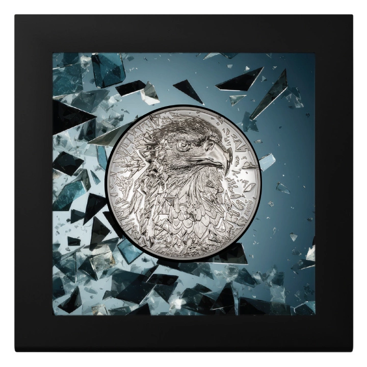 Cook Islands: Silver Burst - Bald Eagle 3 uncje Srebra 2024 Proof