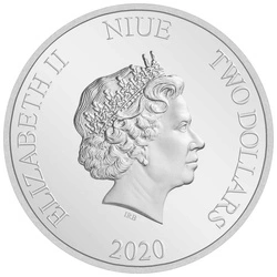 Niue: Disney Mickey Mouse - Ready Set Go! kolorowany 1 uncja Srebra 2020 Proof