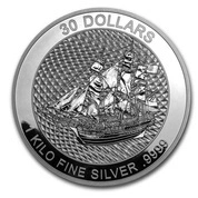 Cook Islands HMS Bounty 1000 gramów Srebra 2020