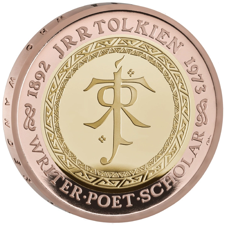 Celebrating the Life and Work of JRR Tolkien £2 Złoto 2023 Proof