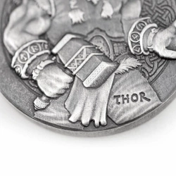 Niue: Vikings - Thor 2 uncje Srebra 2016 Proof Antiqued Coin