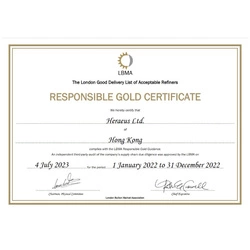 Sztabka Heraeus 1000 gramów Srebra LBMA GD Refiner