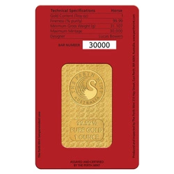 Perth Mint: Sztabka Lunar III - Rok Konia 1 Uncja Złota 2026