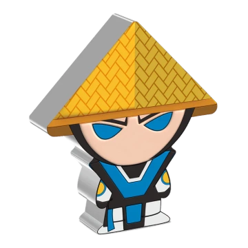 Niue: Mortal Kombat - Raiden Chibi Coin kolorowany 1 uncja Srebra 2022 Proof