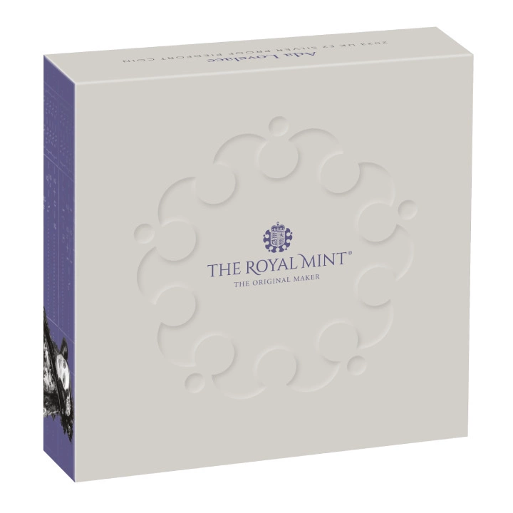 Ada Lovelace £2 pozłacany Srebro 2023 Proof Piedfort