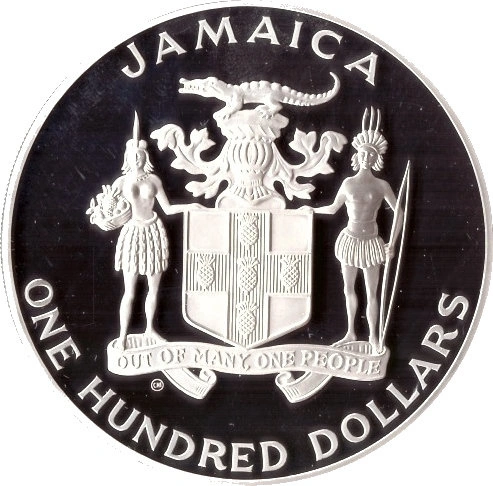 Jamajka: 100 Dolarów Mistrzostw Świata w Piłce Nożnej 1986