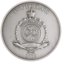 Niue: The Lord of the Rings - Mordor 1 uncja Srebra 2023 Antique Finish