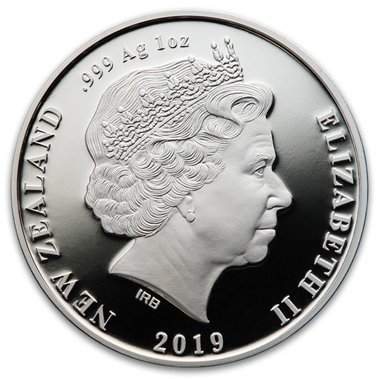 Takahe Północny 1 uncja Srebra 2019 Proof