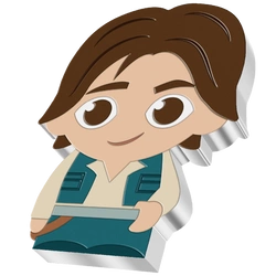 Niue: Star Wars - Han Solo Chibi Coin kolorowany 1 uncja Srebra 2021 Proof