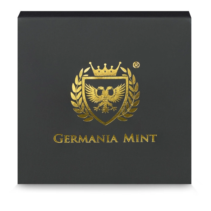 Sztabka Germania Mint: Gods - Widar kolorowany 2 uncje Srebra 2024 Antique Finish