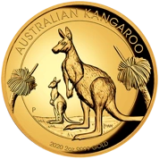 Australijski Kangur 2 uncje Złota 2020 Proof High Relief