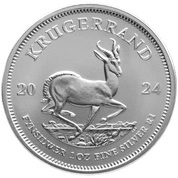 Krugerrand 1 uncja Srebra Rożne Roczniki (Milkspot)
