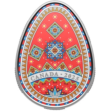 Canada: Pisanka $20 kolorowana Srebro 2025 Proof