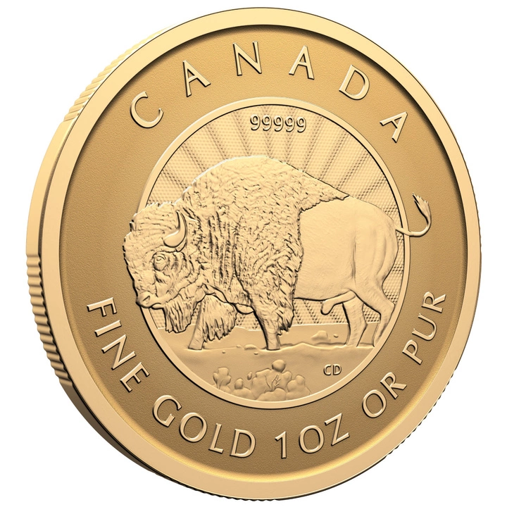 Canada: Our Purest Bison 1 uncja Złota 2026 Reverse Proof