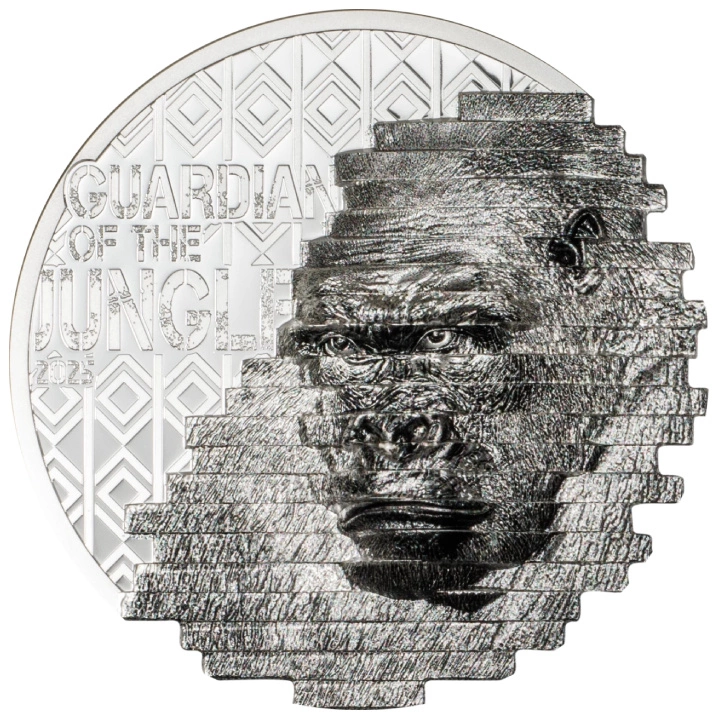 Cook Islands: Reconstruction Gorilla 2 uncje Srebra 2025 Proof