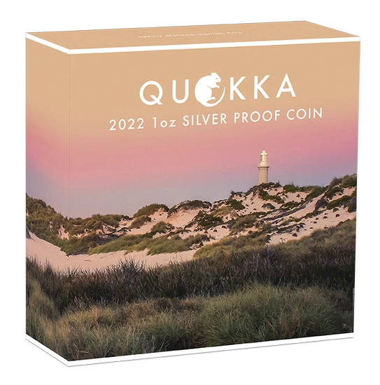 Quokka kolorowana 1 uncja Srebra 2022 Proof