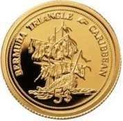 Trójkąt Bermudzki 1/25 uncji Złota 2006 Proof
