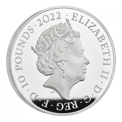 The Royal Tudor Beasts: Lion of England 5 uncji Srebra 2022 Proof