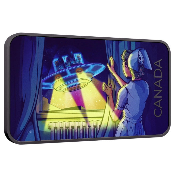 Canada: Canada’s Unexplained Phenomena - The Duncan Incident kolorowany $20 Srebro 2023 Proof