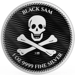 Niue: Jolly Roger - Black Sam 1 uncja Srebra 2024
