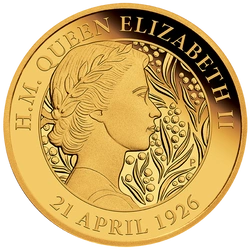 95. Urodziny Królowej Elżbiety II 1/4 uncji Złota 2021 Proof