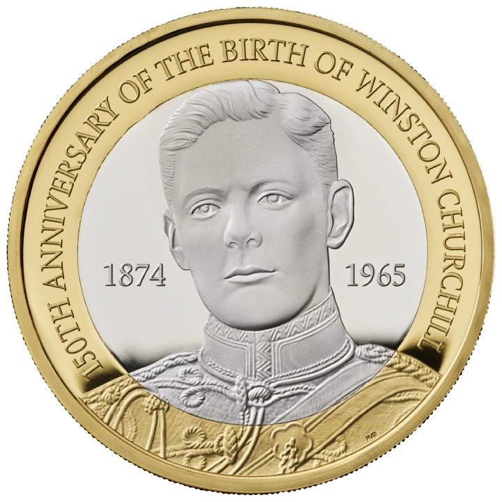 Zestaw 5 srebrnych monet Wielka Brytania 2024 Proof Piedfort Commemorative Coin