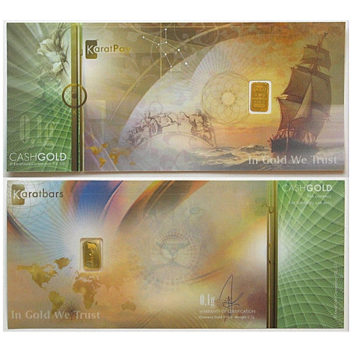 Sztabka Nadir 0,1 grama Złota