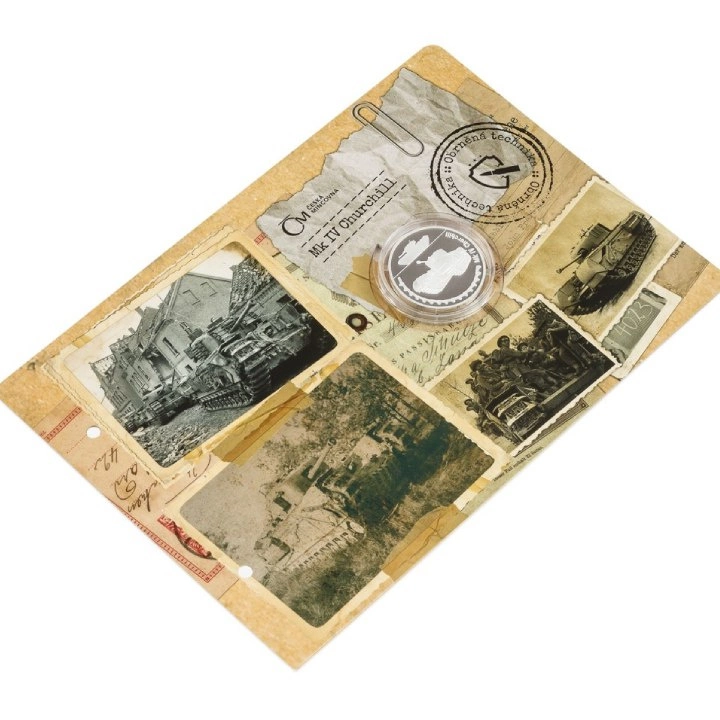 Niue: Armored Vehicles - Mk IV Churchill $1 Srebro 2023 Proof