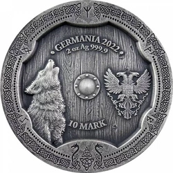 Valkyries: Hildegard kolorowana 2 uncje Srebra 2022 Ultra High Relief 