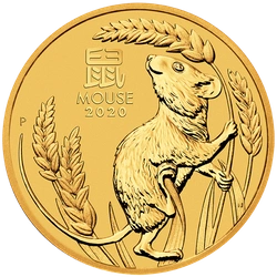 Perth Mint: Lunar III: Rok Myszy 1/10 uncji Złota 2020