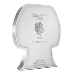 Niue: DC Comics - Wonder Woman '84 Chibi Coin kolorowany 1 uncja Srebra 2021 Proof