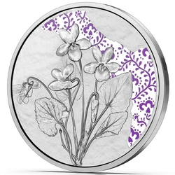 The Violet kolorowany 10 Euro Srebro 2024 Proof