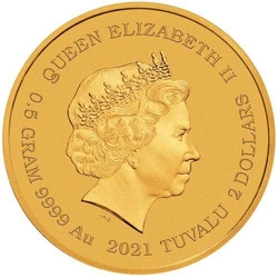 Tuvalu: James Bond 007 0,5 grama Złota 2021