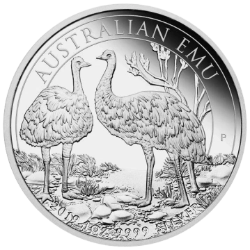 Australijski Emu 1 uncja Srebra 2019 Proof