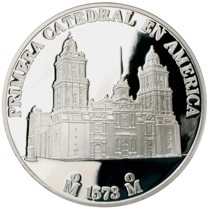 Primera Catedral en América: Navidad 5 uncji Srebra Proof