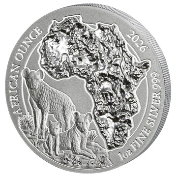 Rwanda: African Ounce - Spotted Hyena 1 uncja Srebra 2026