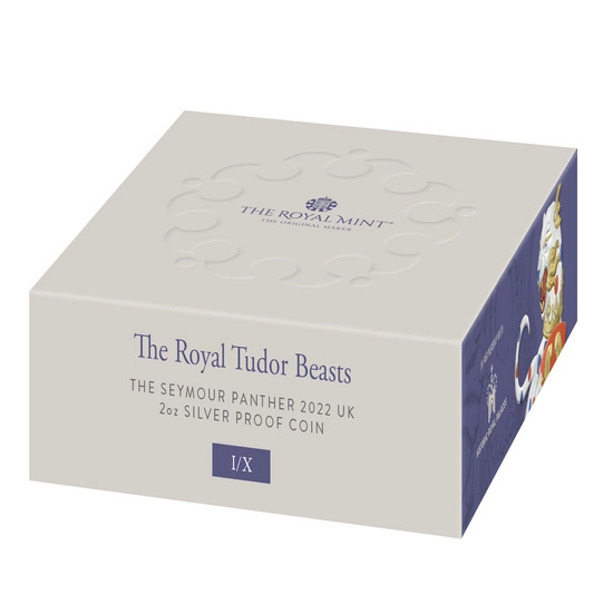 The Royal Tudor Beasts: Seymour Panther 2 uncje Srebra 2022 Proof
