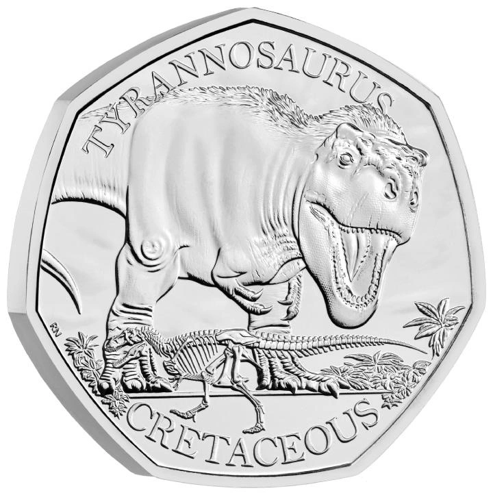 Dinosaurs: Iconic Specimens - Tyrannosaurus Rex 50p Miedzionikiel 2024