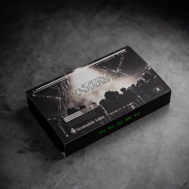 Zestaw Ghana: Alien 4 x 1/2 uncji Srebra 2023