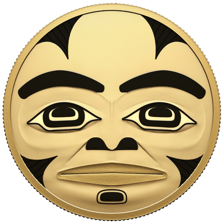 Zestaw Canada: The Celestial Circle kolorowany, pozłacany 8 srebrnych monet puzzli 2023 Proof