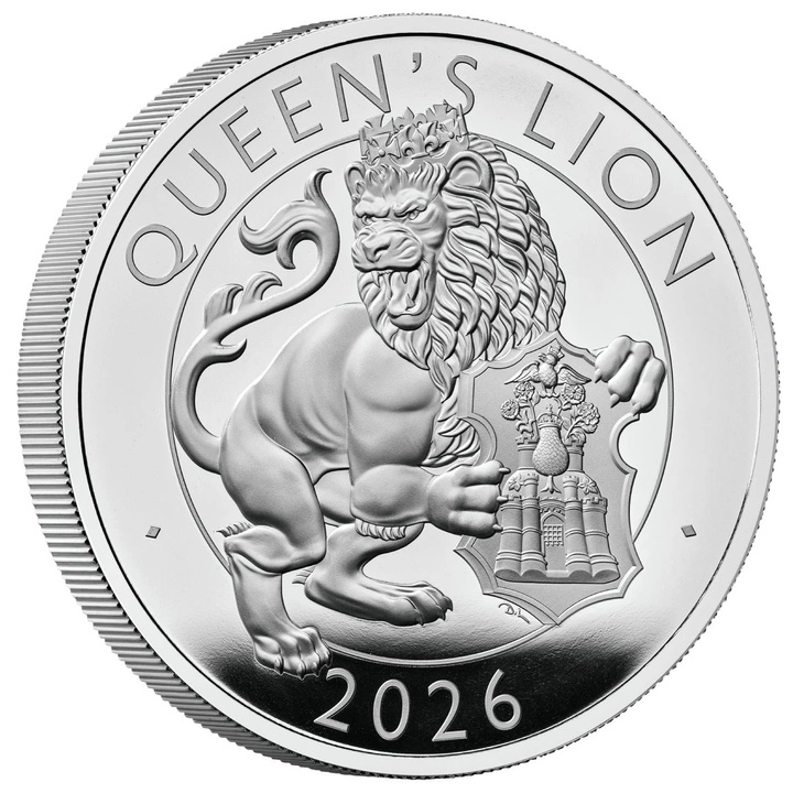 The Royal Tudor Beasts: Queen’s Lion 5 uncji Srebra 2026 Proof