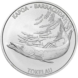 Tokelau: Kapoa - Barracuda 1 uncja Srebra 2017