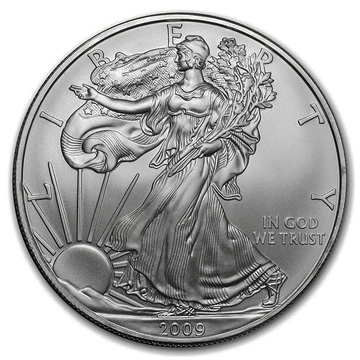 Amerykański Orzeł 1 uncja Srebra 2009