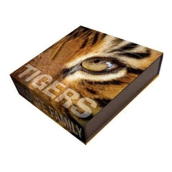 Wildlife Family Tigers 1 uncja Srebra 2013 Crystal Proof Antiqued