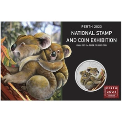 Koala kolorowana 1 uncja Srebra 2023 (Perth National Stamp and Coin Exhibition)