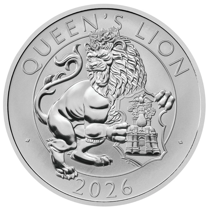 The Royal Tudor Beasts: Queen’s Lion 2 x 1 uncja Srebra 2026 Proof/Matte Proof