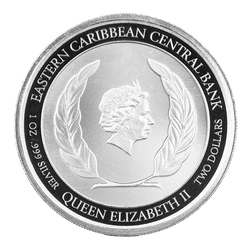 Anguilla: Coat of Arms 1 uncja Srebra 2020