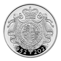 The Platinum Jubilee of Her Majesty The Queen £5 Platyna 2022 Proof Piedfort Coin