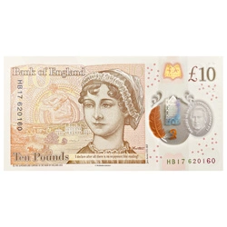 Banknot 10 Funtów Brytyjskich - Król KaroI III (10 pound / 10 GBP) Obiegowy