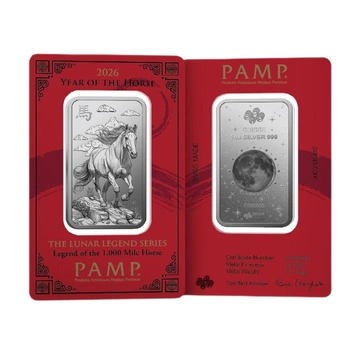 Sztabka PAMP: Lunar Legends - 1,000 Mile Horse 1 uncja Srebra 2026